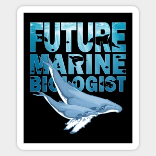 Humpback Whale Future Marine Biologist Sticker